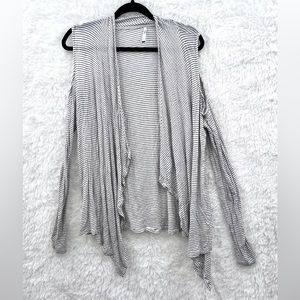 Tresics White Casual Long Sleeves Open Front Cardigan Size L